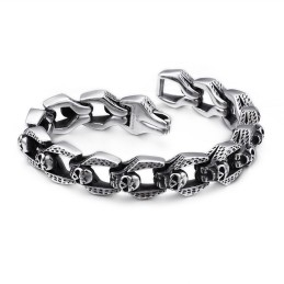 Chic Wind Skull Bracelets Tide Men Titanium Bracelets