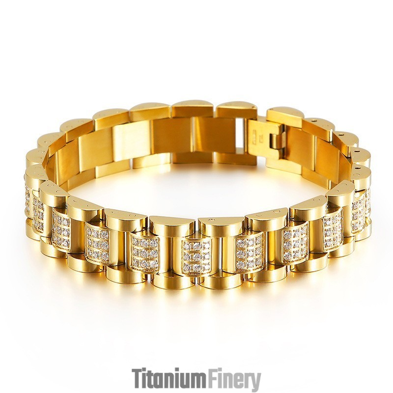 Men's Titanium Bracelets Diamond Set Titanium Bracelets For Men Men's Titanium Bracelets Diamond Set Titanium Bracelets For Men