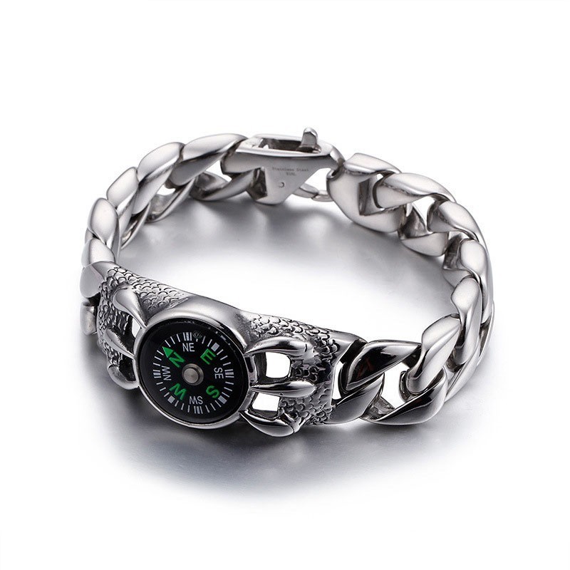 Men's Retro Fashion Compass Outdoor Bracelet Men's Retro Fashion Compass Outdoor Bracelet