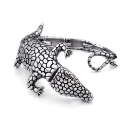 New Animal Lizard Men's Titanium Bracelet