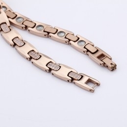 Fashion Diamond Germanium Tungsten Steel Bracelet For Men And Women