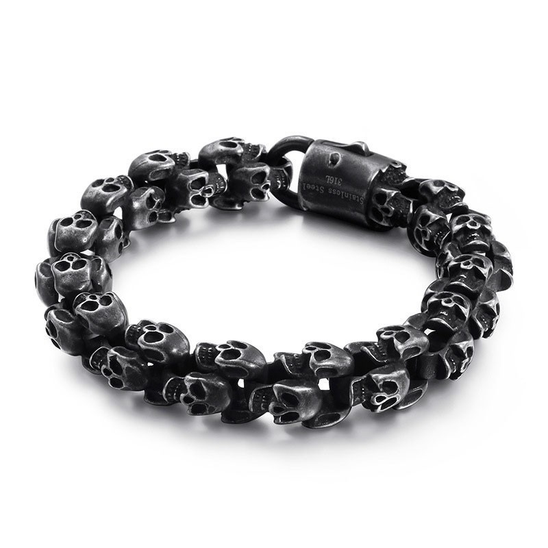 Ghost Head Bracelet Vintage Skull Jewelry Ghost Head Bracelet Vintage Skull Jewelry