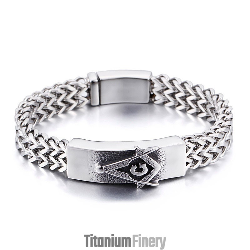 Fashion Trendy Men's Masonic Bracelet
