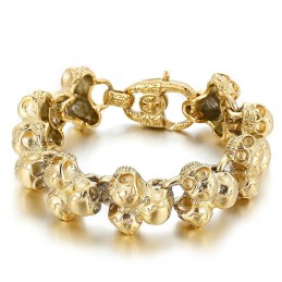 Titanium Skull Men's Bracelet Jewelry