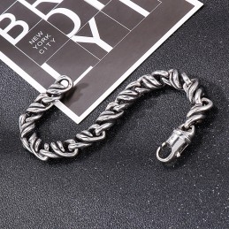 Fashion Twist Titanium Bracelet For Men