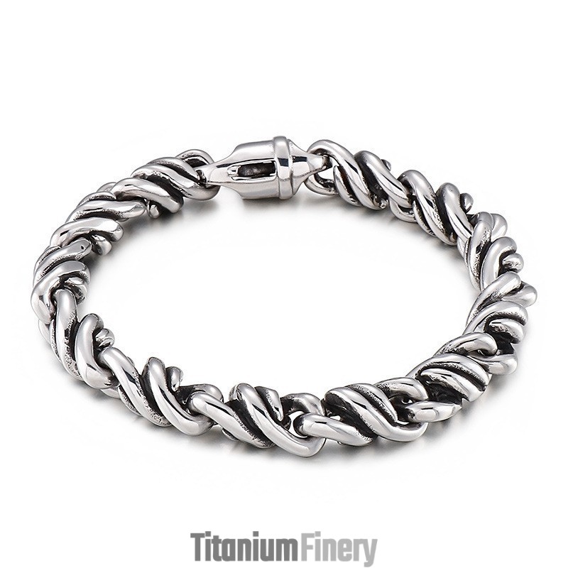 Fashion Twist Titanium Bracelet For Men Fashion Twist Titanium Bracelet For Men