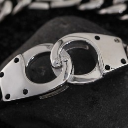Fashion Handcuff Geometric Woven Titanium Bracelet For Men