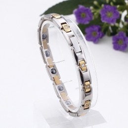Diamond Magnet Titanium Bracelet For Men And Women