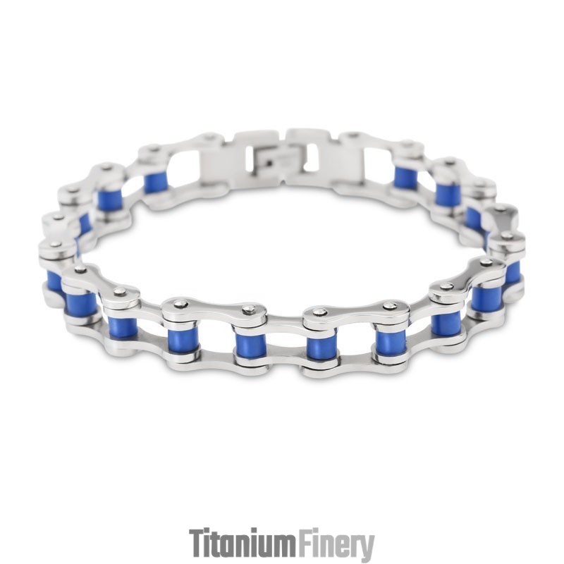Fashion Chic Style Titanium Tide Men's Thin Section Bicycle Bracelet Fashion Chic Style Titanium Tide Men's Thin Section Bicycle Bracelet