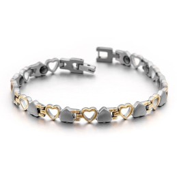 Love Black Bile Magnet Titanium Men's And WoMen's Bracelets For Gifts