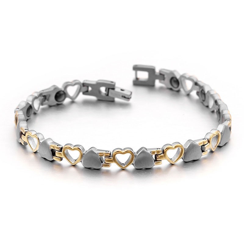 Love Black Bile Magnet Titanium Men's And WoMen's Bracelets For Gifts Love Black Bile Magnet Titanium Men's And WoMen's Bracelets For Gifts