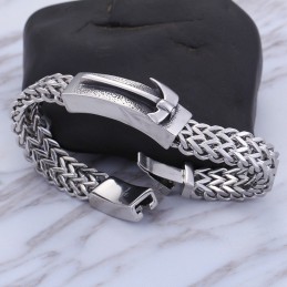 Shake The Same Axe Bent Titanium Men's Bracelet