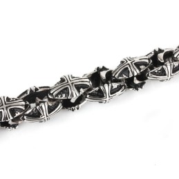Cross Titanium Bracelet For Men