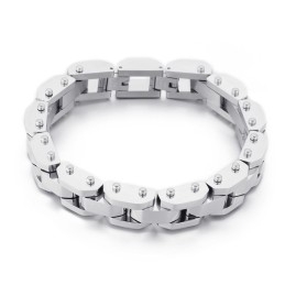 Fashion Cool Electroplated Chic Style Titanium Bracelet For Men