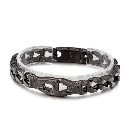 Cool Street Chic Hand Puller Lace Titanium Men's Snap Bracelet