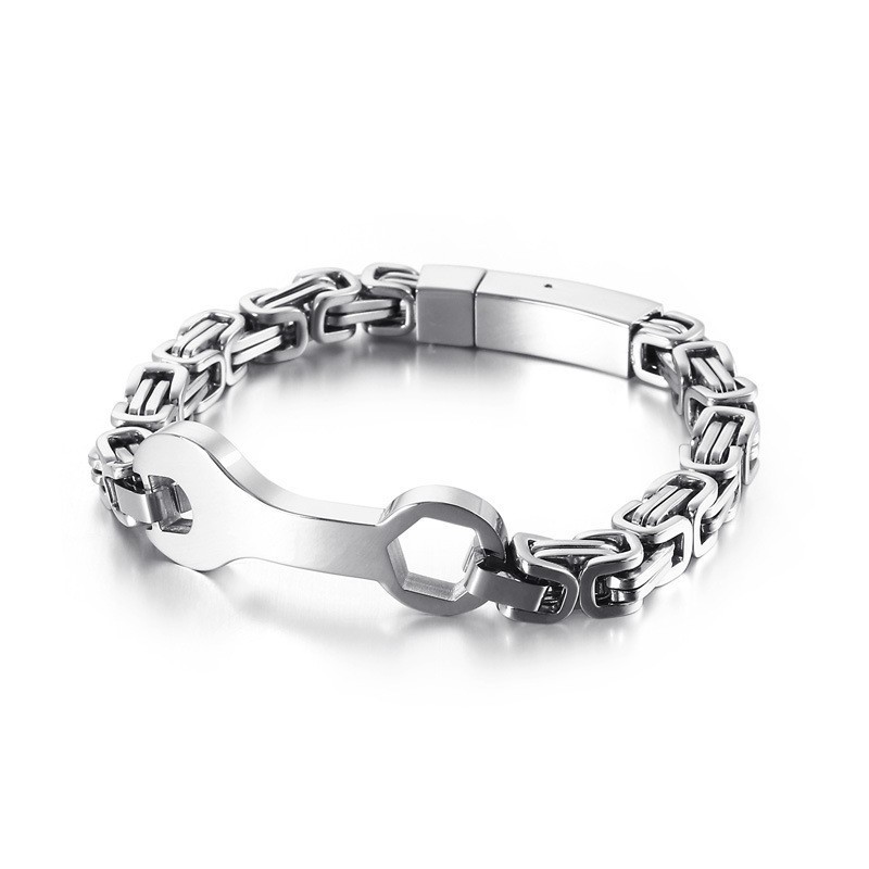 Fashion Wrench Emperor Chain Men's Titanium Bracelet Fashion Wrench Emperor Chain Men's Titanium Bracelet