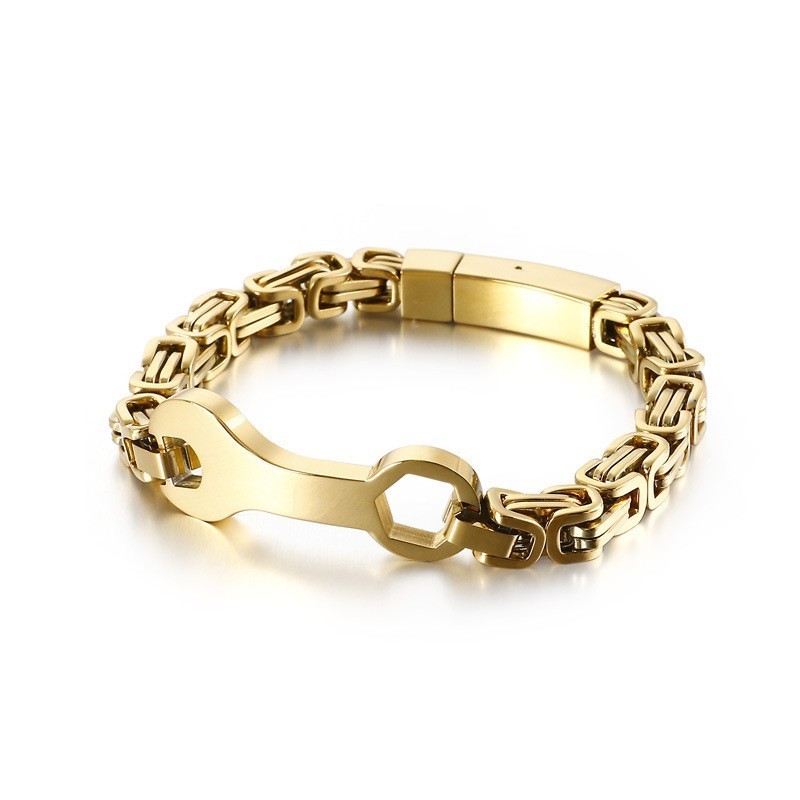 Fashion Wrench Emperor Chain Men's Titanium Bracelet Fashion Wrench Emperor Chain Men's Titanium Bracelet
