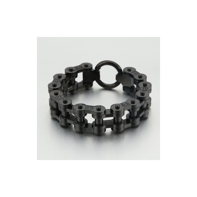 Fashion Rock Hip-Hop Style Pirate Pattern Men's Titanium Bicycle Bracelet Fashion Rock Hip-Hop Style Pirate Pattern Men's Titanium Bicycle Bracelet