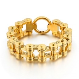 Fashion Rock Hip-Hop Style Pirate Pattern Men's Titanium Bicycle Bracelet