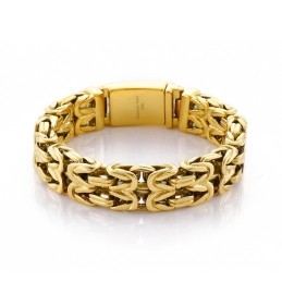 V-Shaped Hollow Men's Titanium Bracelet