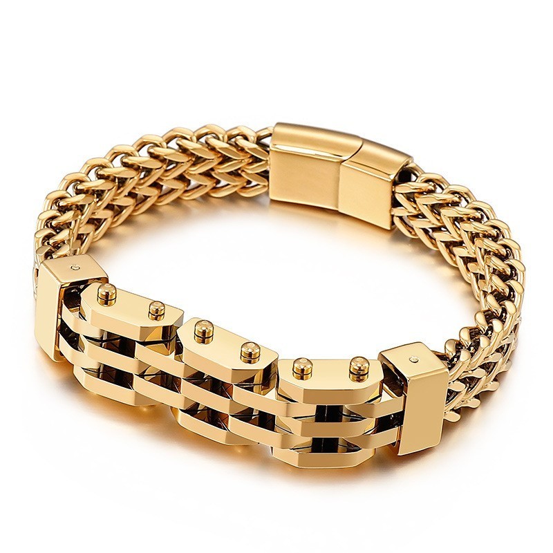 Double Layer Double Row Titanium Bracelet For Men Double Layer Double Row Titanium Bracelet For Men