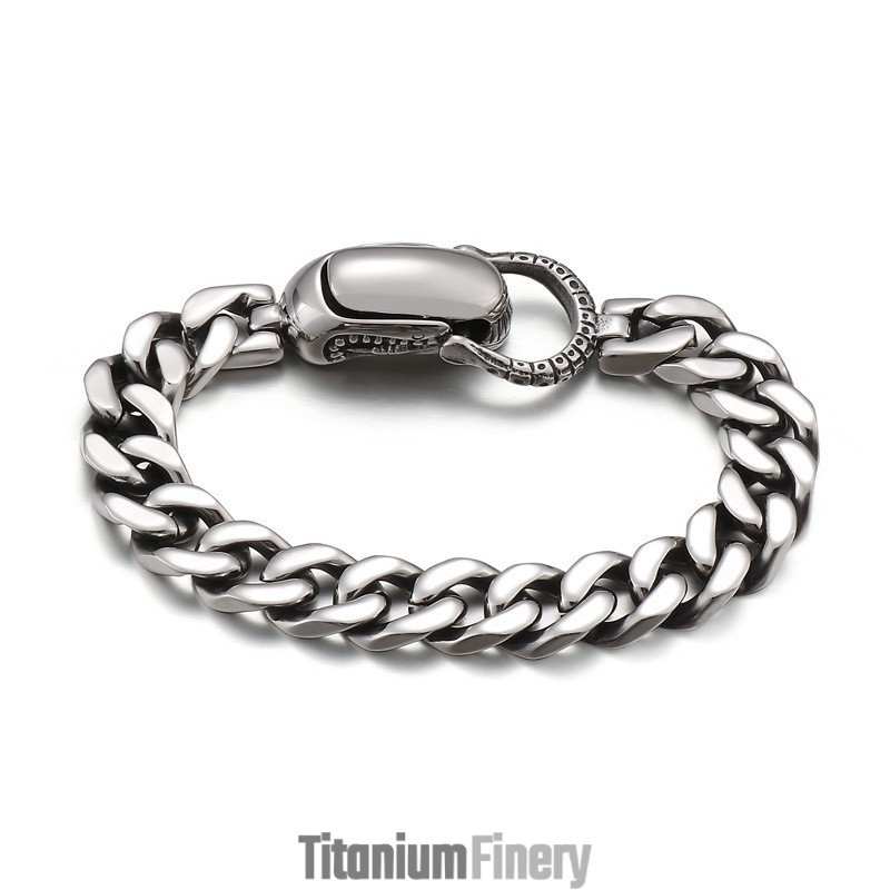 Chic Cuban Titanium Bracelet For Men