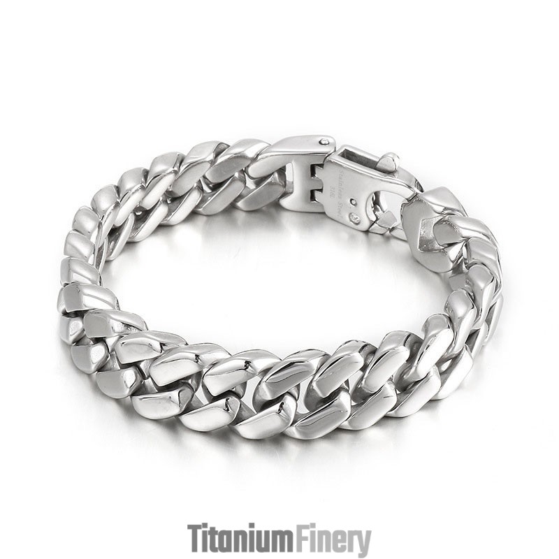 Hip Hop Men's Titanium Bracelet