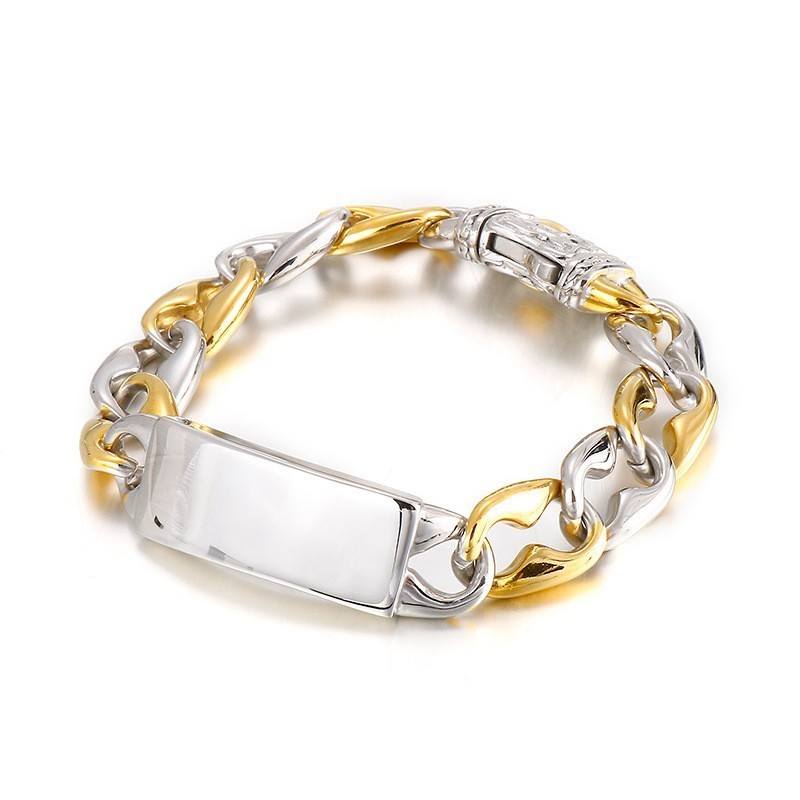 Cool Hip Hop Rock Fashion Men's Titanium Bracelet Cool Hip Hop Rock Fashion Men's Titanium Bracelet