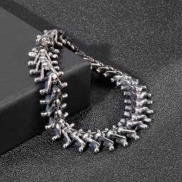 Exaggerated Small Skull Men's Titanium Bracelet