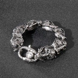 Cool Skull Men's Titanium Bracelet