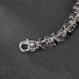 Cool Skull Men's Titanium Bracelet