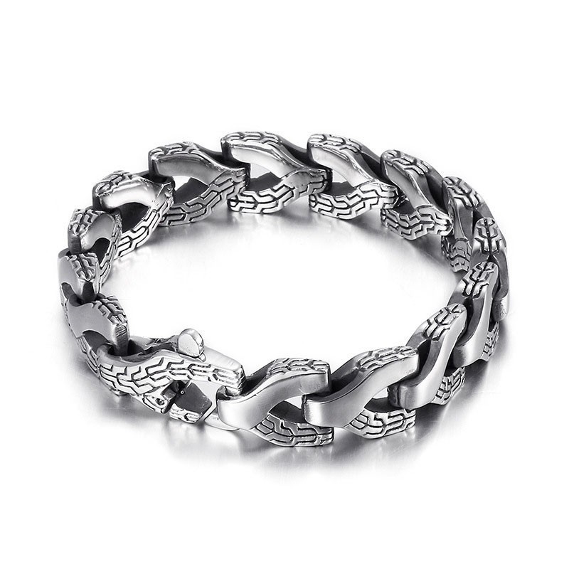 Cool Chic Style Dragon Bone Men's Titanium Bracelet Cool Chic Style Dragon Bone Men's Titanium Bracelet