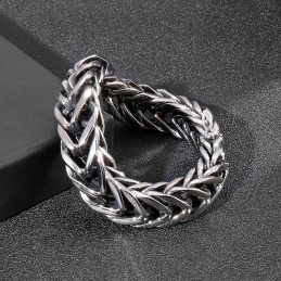 Cool Chic Style Single Layer V Men's Titanium Bracelet