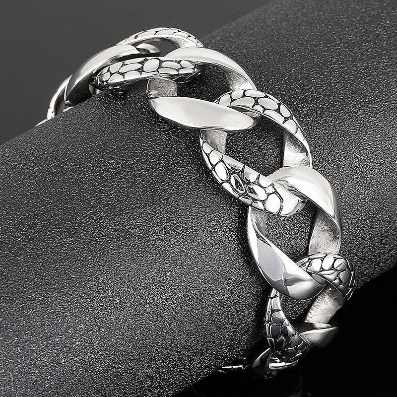 Street Style Cool Men's Snake Titanium Bracelet Street Style Cool Men's Snake Titanium Bracelet