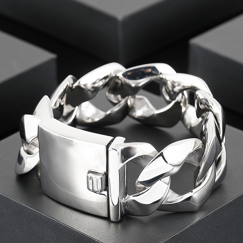 Fashion Men's Polished Hand Jewelry Titanium Bracelet Fashion Men's Polished Hand Jewelry Titanium Bracelet