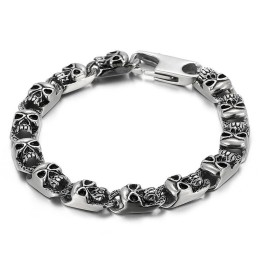 Fashion Men's Titanium Skull Bracelets