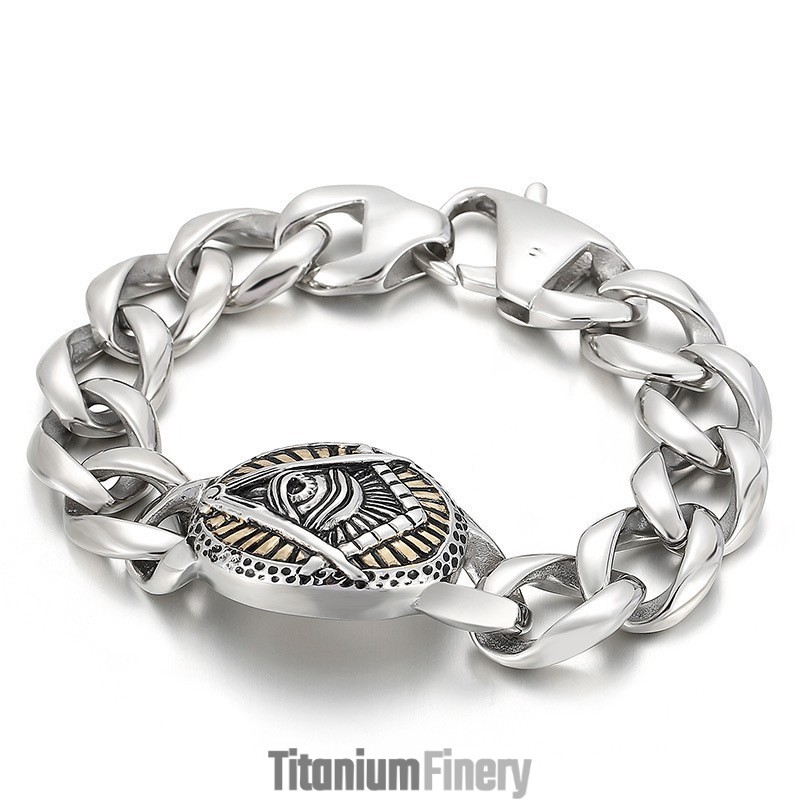Titanium Skull Men's Bracelet Titanium Skull Men's Bracelet