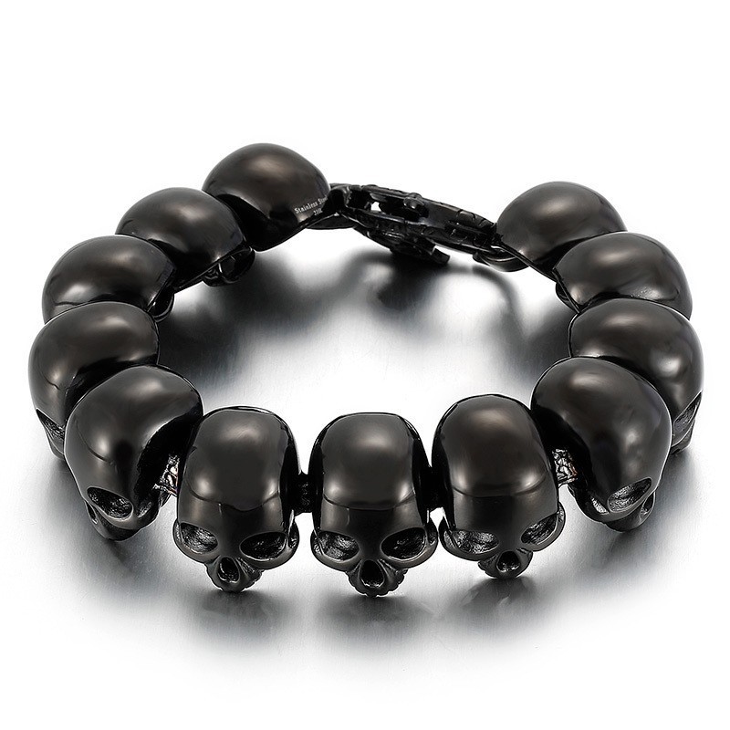 Tide Men's Fashion Titanium Bracelets For Boys Skull Bracelets Tide Men's Fashion Titanium Bracelets For Boys Skull Bracelets