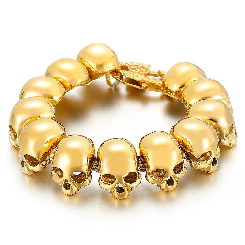 Tide Men's Fashion Titanium Bracelets For Men Skull Bracelets Tide Men's Fashion Titanium Bracelets For Men Skull Bracelets