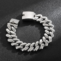 Chic Wind Diamond-Shaped Titanium Bracelet