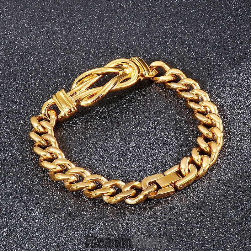 Knotted Titanium Men's Bracelet Bracelets Knotted Titanium Men's Bracelet Bracelets