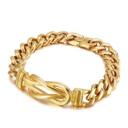 Knotted Titanium Men's Bracelet Bracelets