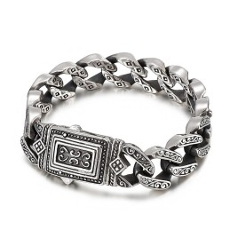 Chic Style Men's Casting Charm Titanium Bracelet