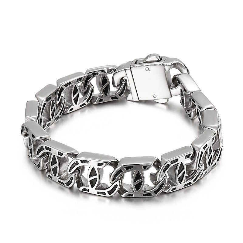 Chic Style Men's Casting Charm Titanium Bracelet Chic Style Men's Casting Charm Titanium Bracelet
