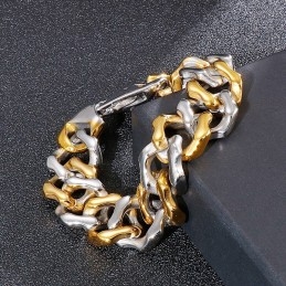 Men's Inter-Gold Bracelets Four-Sided Grinding Bracelet Jewelry