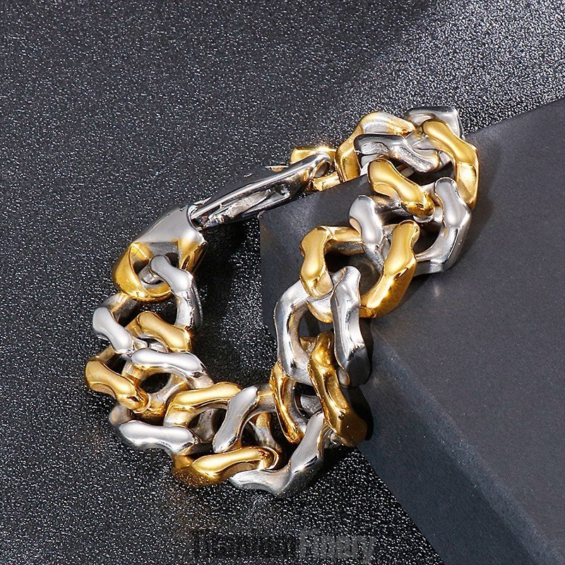 Men's Inter-Gold Bracelets Four-Sided Grinding Bracelet Jewelry