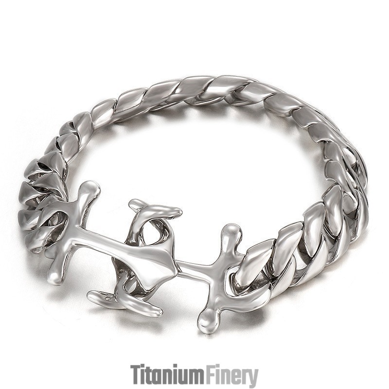 Titanium Chic Wind Boat Anchor Men's Bracelet Accessories Titanium Chic Wind Boat Anchor Men's Bracelet Accessories