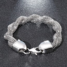 Men's Snake Bone Titanium Chain Bracelet