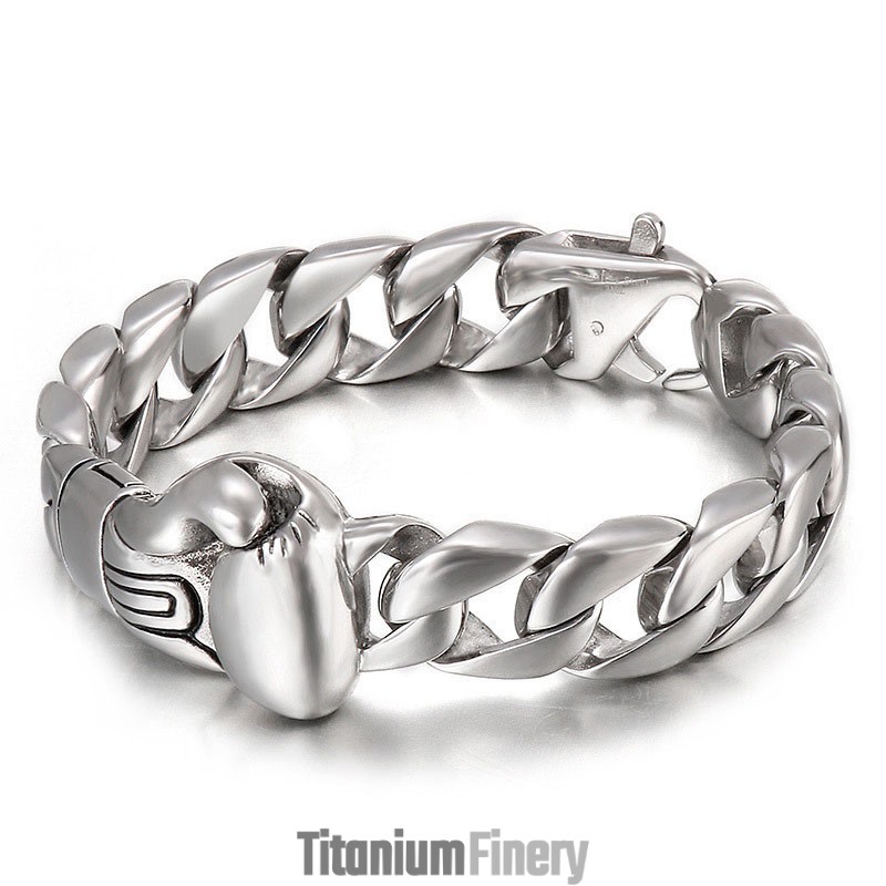 Chic Style Tide Men's Boxing Gloves Titanium Jewelry Chic Style Tide Men's Boxing Gloves Titanium Jewelry