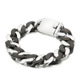 Black Titanium Bracelet For Men